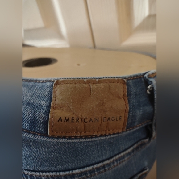 American eagle high rise jeggings women's size 2 short distressed - Picture 8 of 11